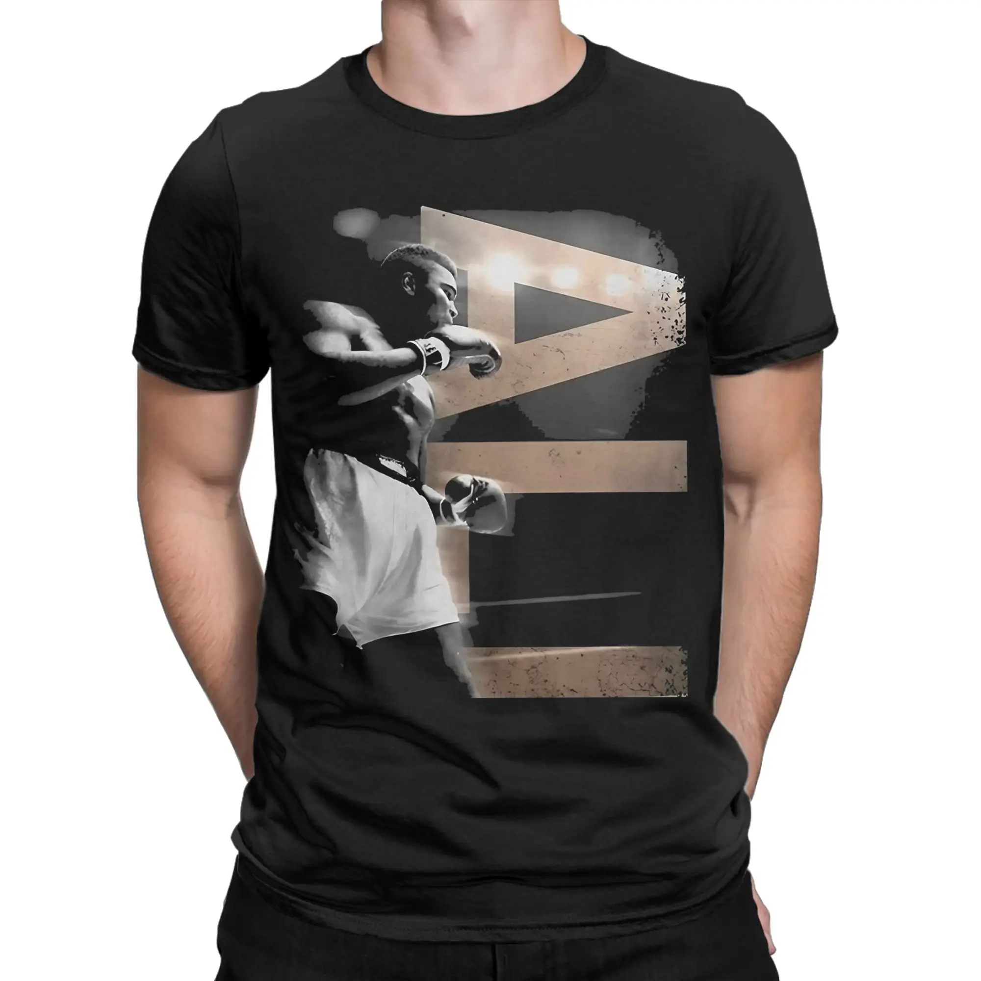 Muhammad-Ali Cotton T-Shirt For Man Summer  Aesthetic T Shirts O Neck Leisure Tee Shirt Oversized Dropshipping Tops