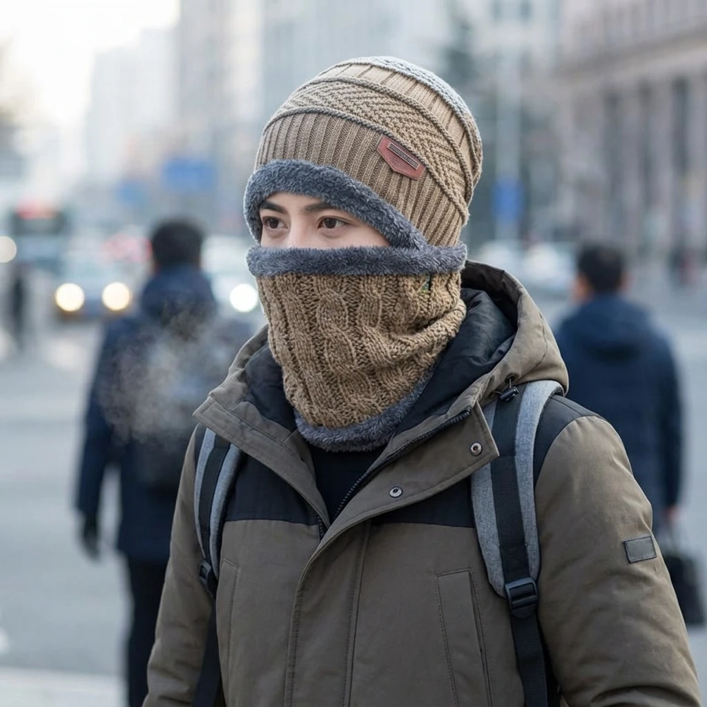 Winter Cycling Commute Gear - Warm Winter Balaclava Fleece Lined Hooded