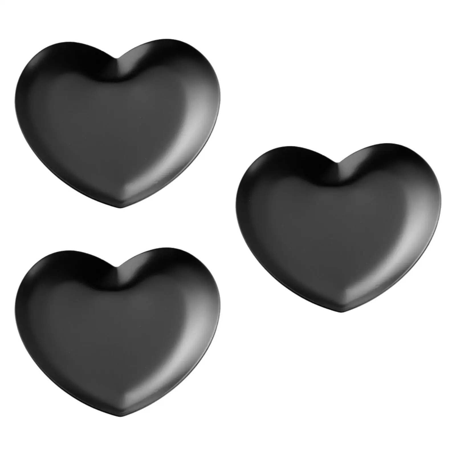 3 Pezzi Piatto a Forma di Cuore Vassoio Decorativo Vassoio Piatto in Metallo per Orecchini Forcine Cosmetici Collana di Gioielli Piccoli Oggetti