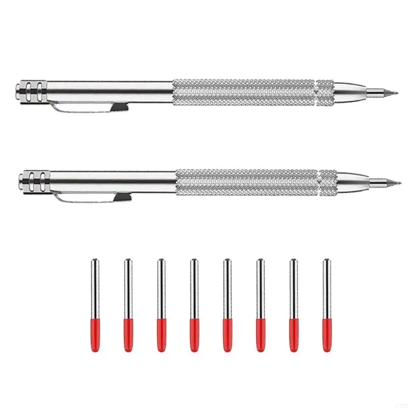 Carbides Tip Engraving Pen أداة مريحة اليد مناسبة للمعادن السيراميك والخشب البناء C7AC