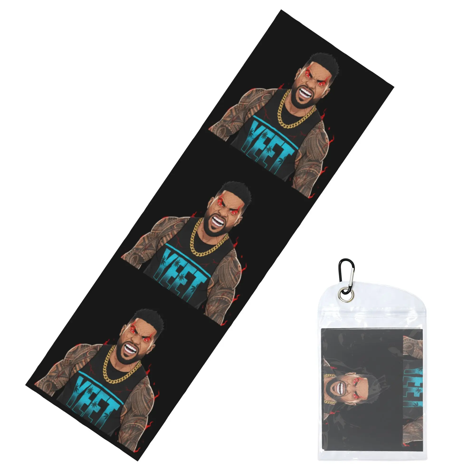 Jey Uso Yeet Wrestling Art Cold Exercise Towel Quick Drying Face Towel  Fitness  Towels