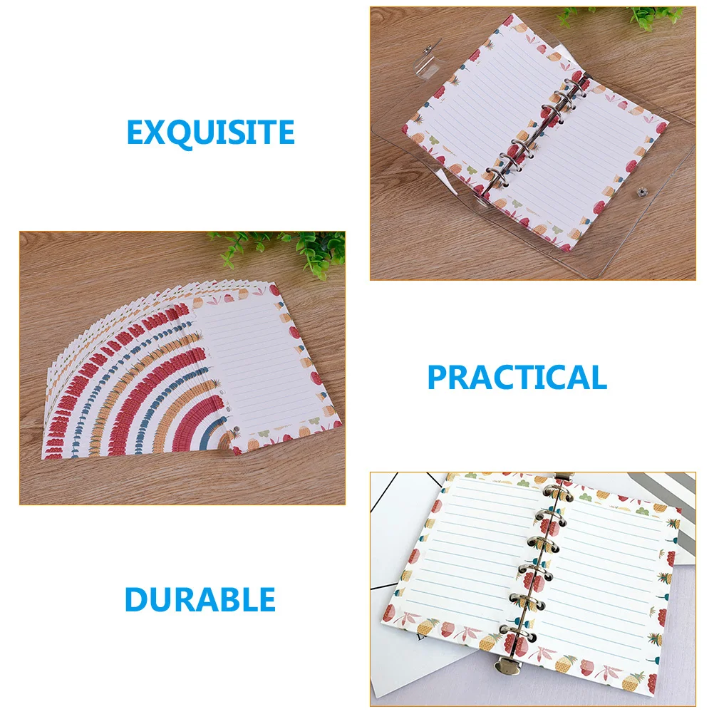Notepad Refills Practical Replacement Materials Hard-Wearing Smooth Surface Planner Inserts Binder Paper Student Use