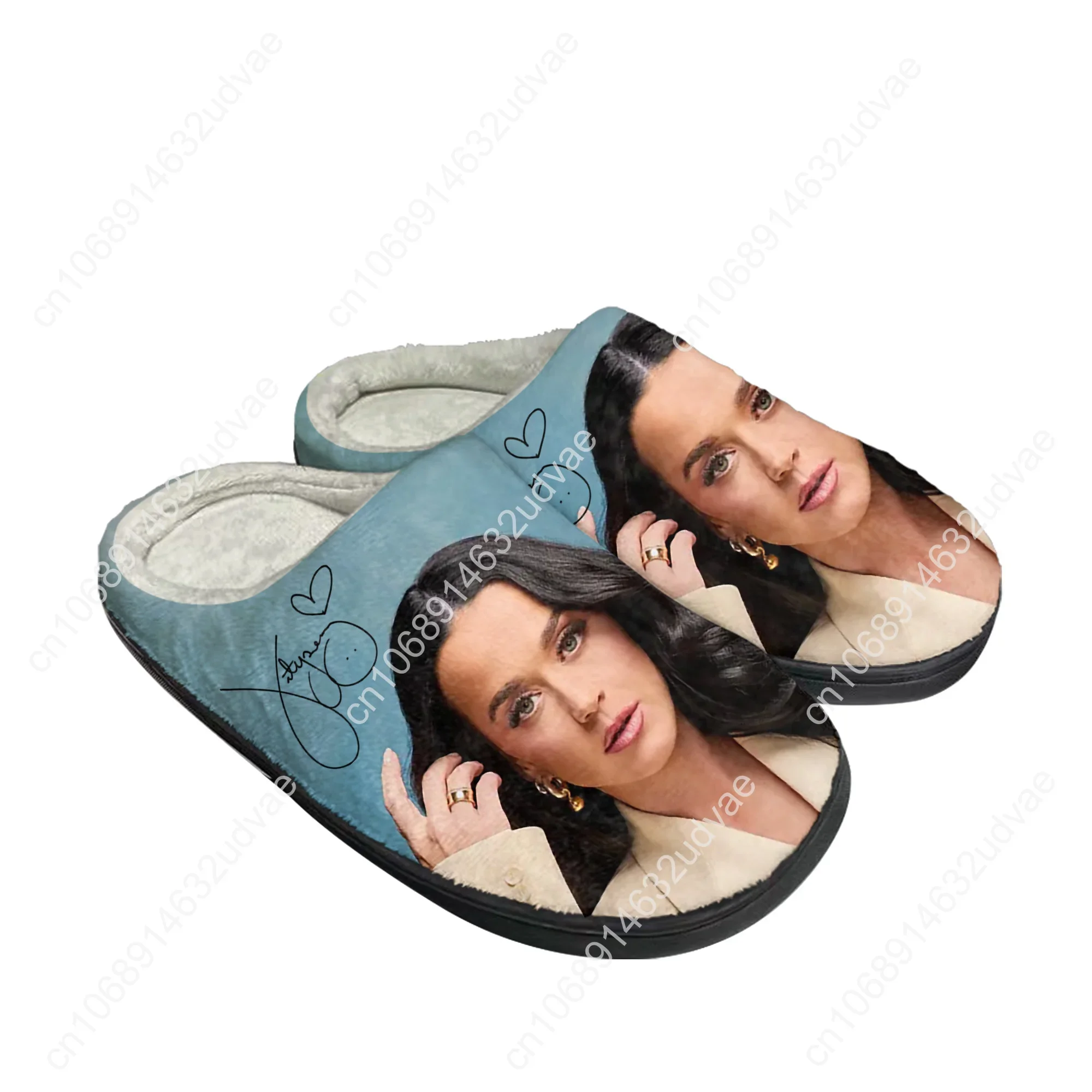Katy Perry Cotton Slippers High Quality Mens Womens Youth Boy Girl Plush Bedroom Keep Warm Shoes Customized Thermal Slipper