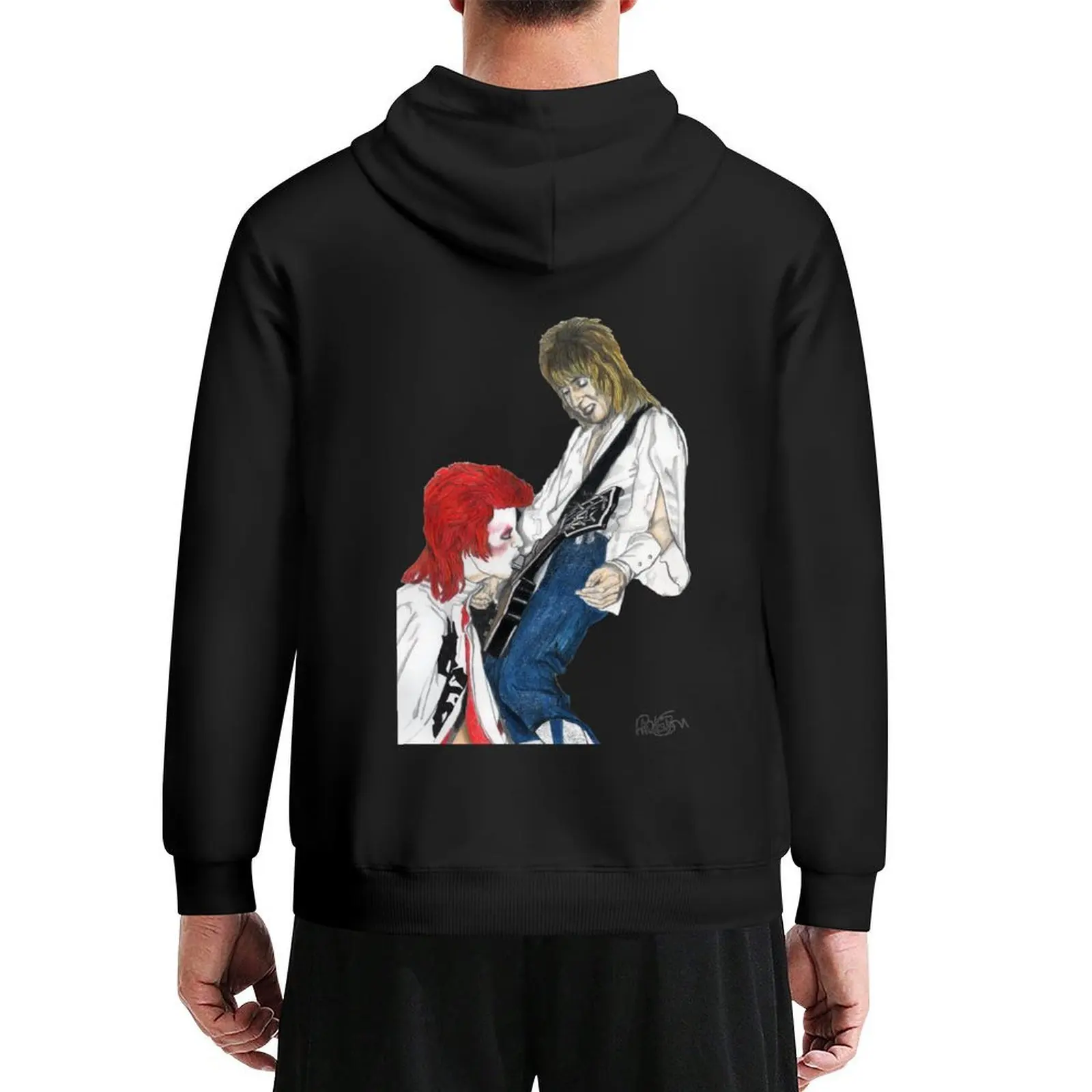 

David & Mick Hoodie japanese style fashion men hooded shirt men wear hoodie graphic