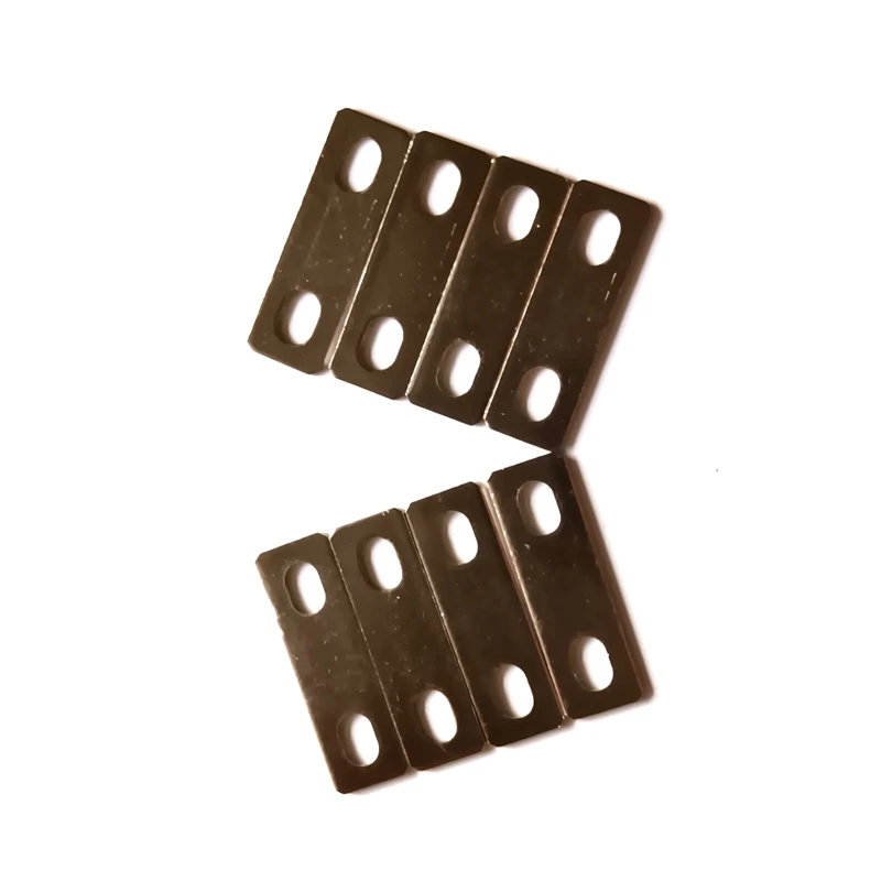 8pcs Pure Copper Nickel Plated 30mm Hole Central Pitch Clip Strap Connector Contact M6 For LiFePO4 Lithium Cells