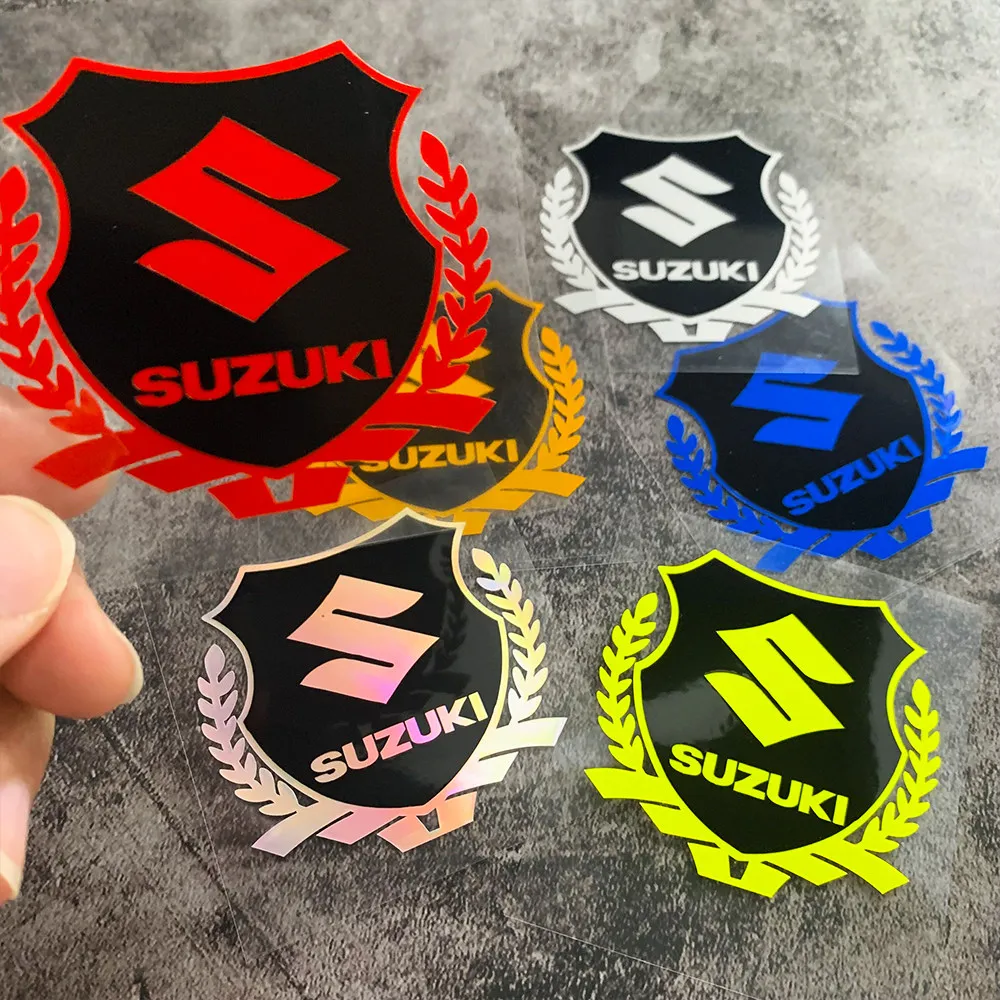 

Светоотражающие наклейки для мотоциклов Suzuki, универсальные наклейки для кузова автомобиля, окон, ветрового стекла, шлема, топливного бака, багажника, декоративные наклейки для модификации.