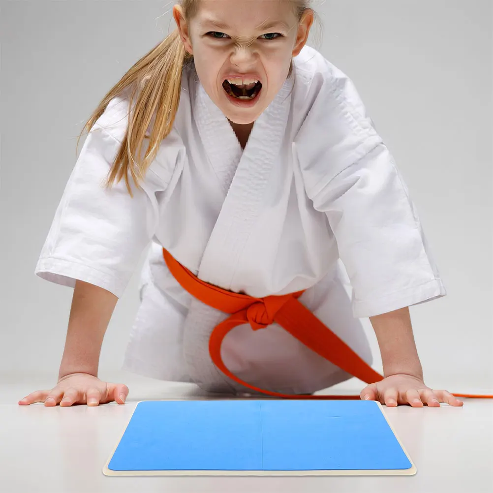 

Reusable Taekwondo Training Board Blue Plastic Kids Martial Arts Breaking Boards Practice Punching Pads Kickboxing Gear Karate
