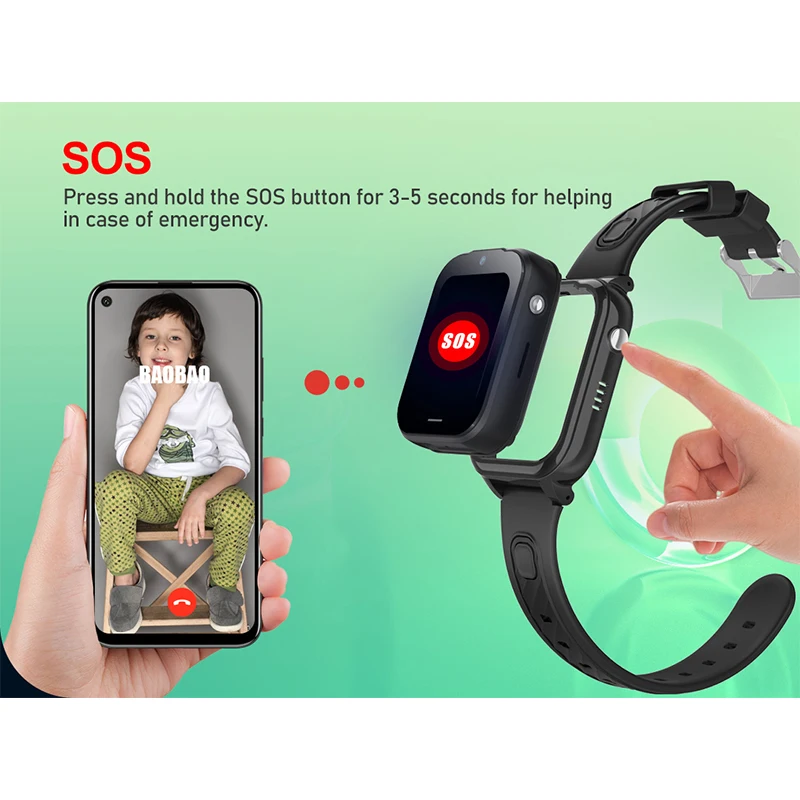 ساعة Getfitsoo Kid الذكية 4G SOS مكالمة فيديو GPS WiFi Tracker ساعة ذكية للأطفال Android8.1 WhatsApp مقاومة للماء ساعة ذكية للأطفال