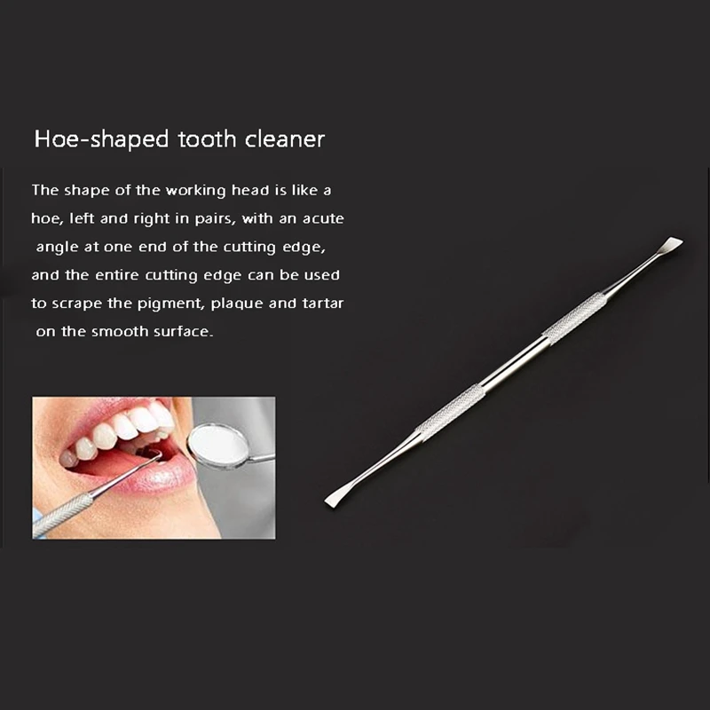 6Pc/Set Stainless Dentist Tools Oral Endoscopy Instruments Tooth Stain Scraper Tweezers  Care  Set