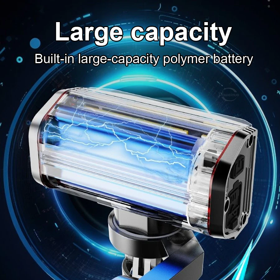 NOVO Super Brilhante Bicicleta Luz Farol Impermeável Floodlight Poderoso LED Noite Ciclismo Lâmpada 4 Modo Lâmpada de Luz Forte