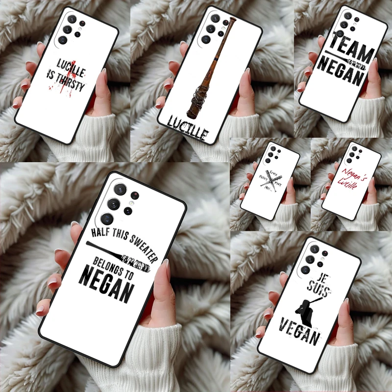 The Walking Dead Negan Phone Case For Samsung Galaxy S24 S25 S26 Ultra S22 S23 Plus S21 S20 FE Note10 TPU Cover
