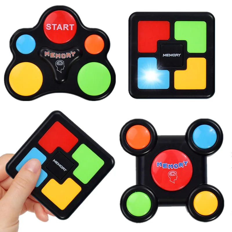 Educational Memory Game Machine with Lights Sounds Toy Interactive Game Memory Training Game Machine Funny Toys for Children