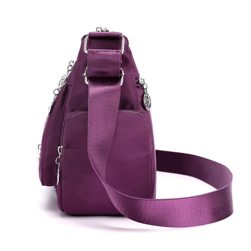 Bag Women's Large Capacity Shoulder Bag Waterproof and Wear Resistant Multi Pocket Commuter Leisure Outdoor Crossbody Bag image 3