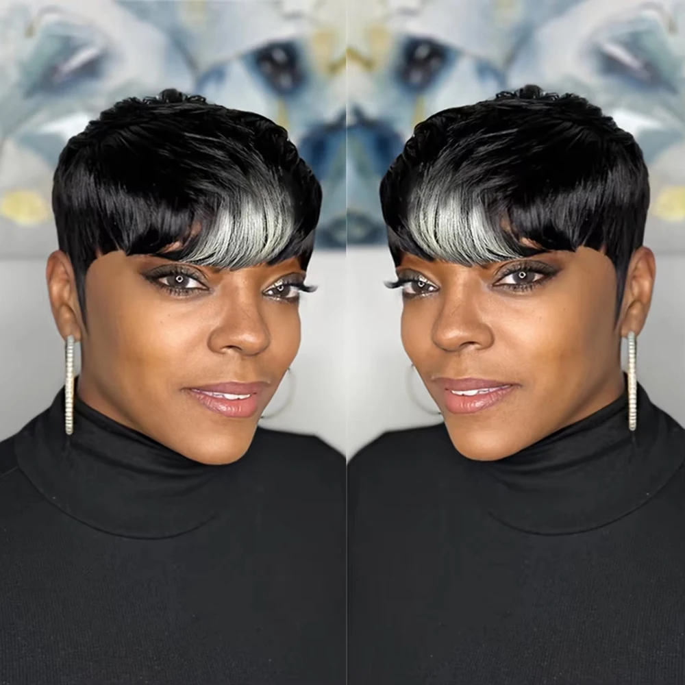 Short Pixie Cut Wig…