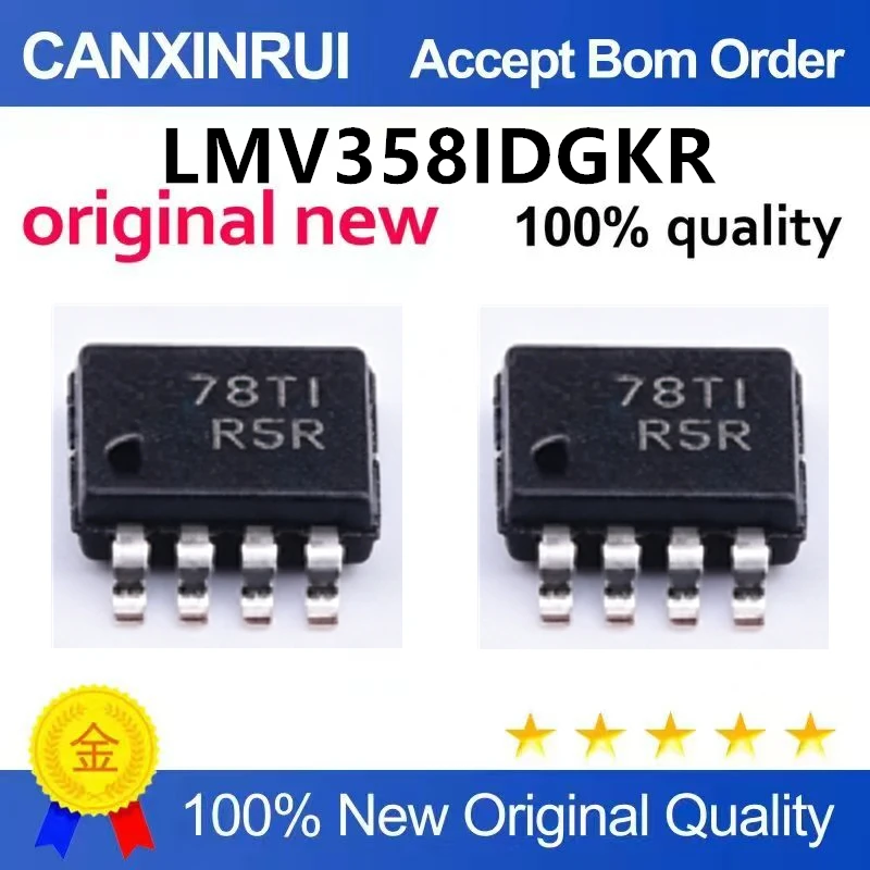 （5pcs-100pcs）Original genuine LMV358IDGKR VSSOP-8 dual low voltage operational amplifier chip