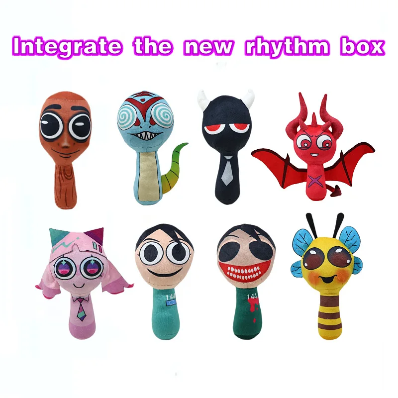 

Sprunki Plush Incredibox Game Plush Kawaii Stuffed Pillow Soft Dolls Collection Room Decoration Christmas Gift Toy forKids