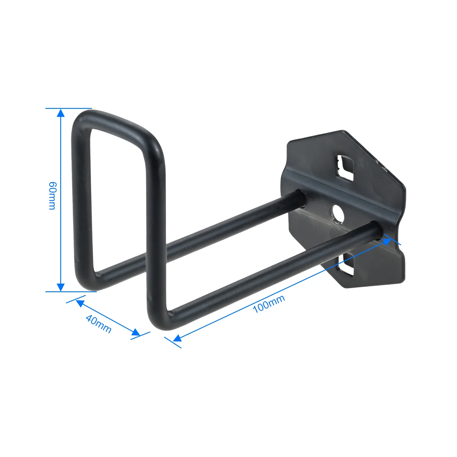 1Pc Upturned Pegboard Hook Square Hole Tool Hanging Board Pegboard Hook Display Rack for Workshop Kitchen Bathroom Garage Garden
