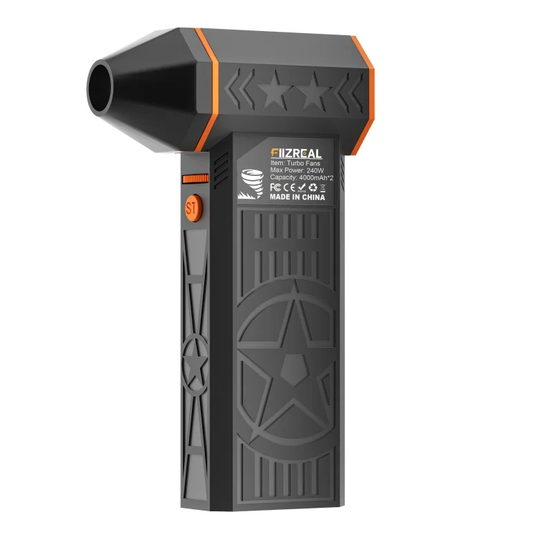 Fiizreal X50 Brushless Turbo Fan 240W High-Speed Portable 8000mAh Rechargeable 57m/s Typhoon Wind Type-C Charging Camping Fan view 2