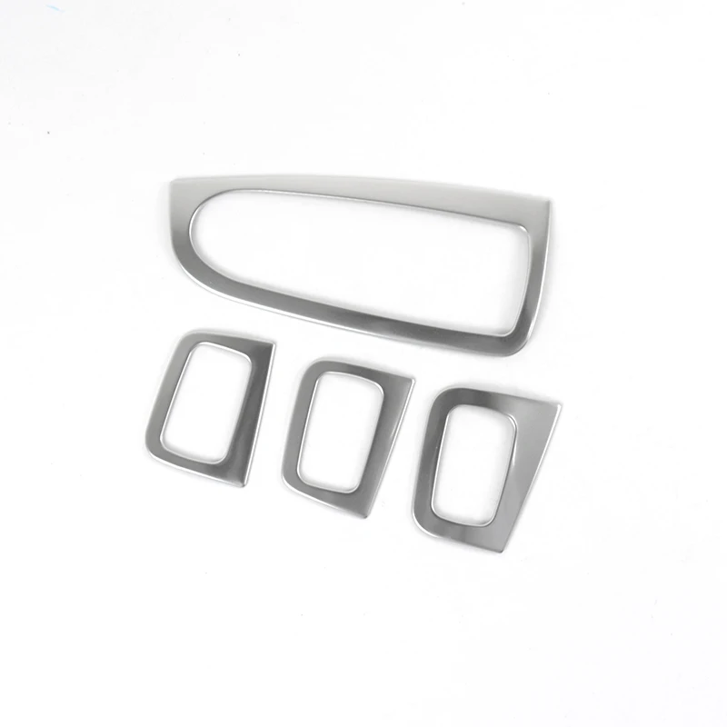 Stainless Steel Window Glass Lifting Buttons Frame Decoration Cover Trim For Mercedes Benz C Class W205 GLC X253 RHD Car Styling