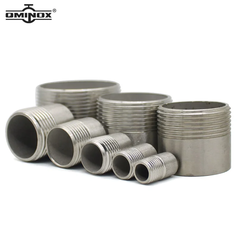 stainless steel BSPT Male thread fitting SS304 half nipple pipe fitting 1/8