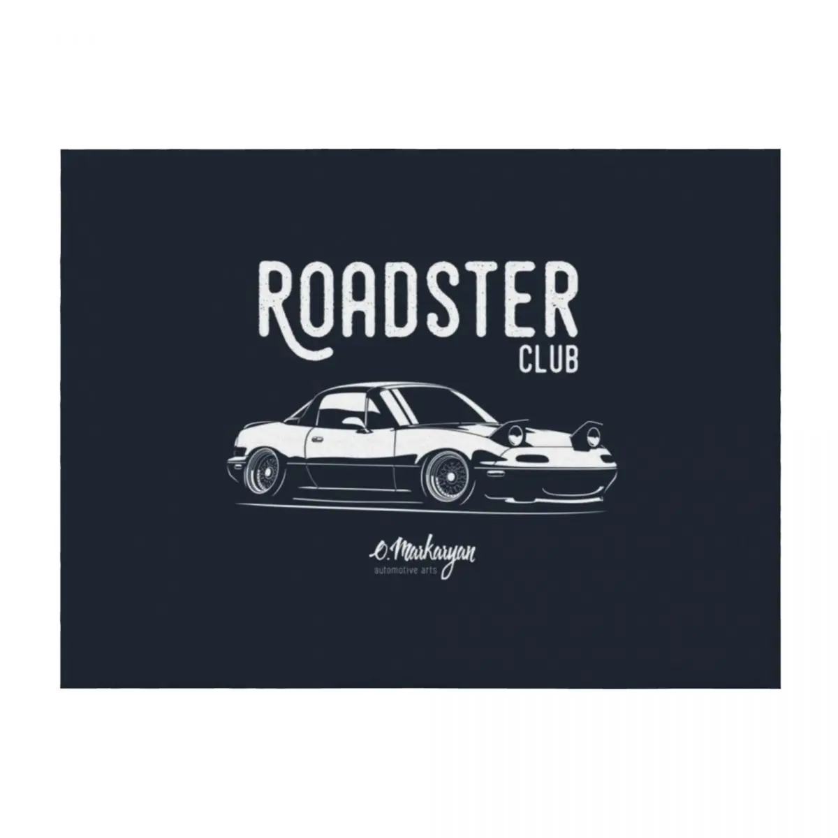 

Roadster club MX5 Miata Throw Blanket Summer Beddings Plush Vintage Beautifuls Blankets
