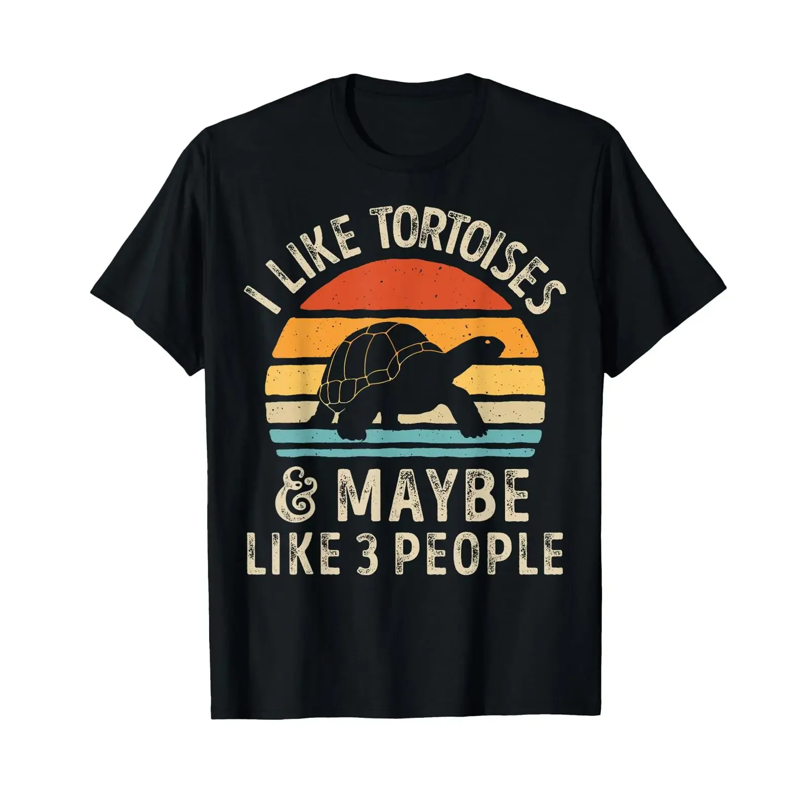 I Like Tortoises and Maybe 3 People Tortoise Turtle Reptile T Shirt vintage Washed Soft Unisex fashion graphic Slightly