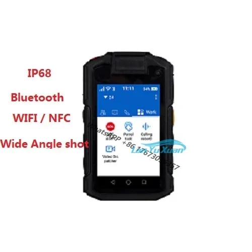 Inrico 4g 1080p drahtloses netzwerk körper getragen I-10 unterstützung nfc blue-zahn gps wifi