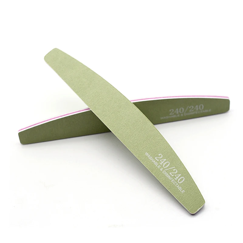 5 Pz Colore Carta Vetrata Unghie File E Buffer Set 80/80 100/100 150/150 180/180 240/240 Grana Barca Lime per Unghie Per Manicure Pedicure
