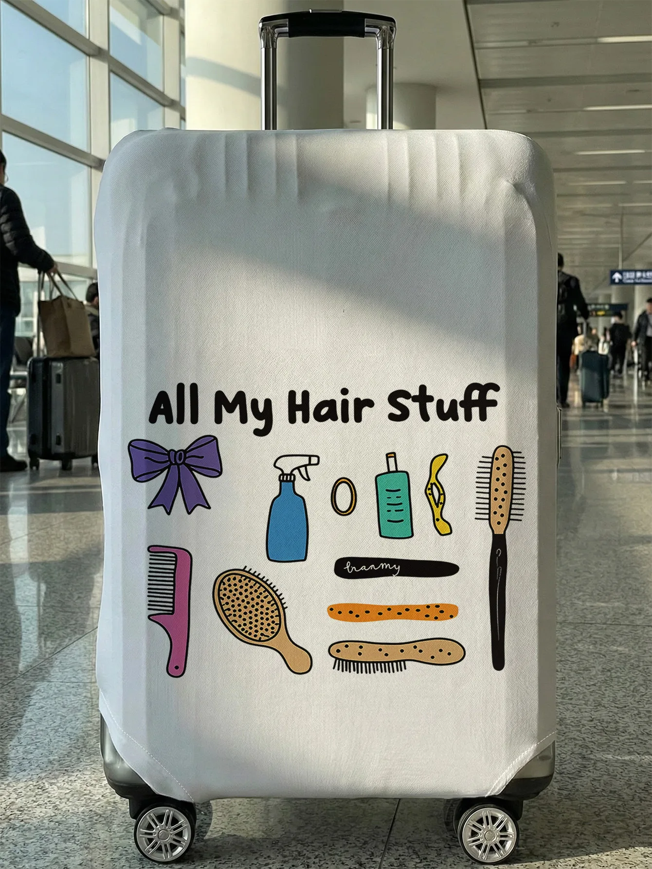 

Защитный чехол для парикмахерских инструментов, подходит для чемоданов 18-32 дюймов, чехлы для ручек чемоданов, аксессуары для путешествий.