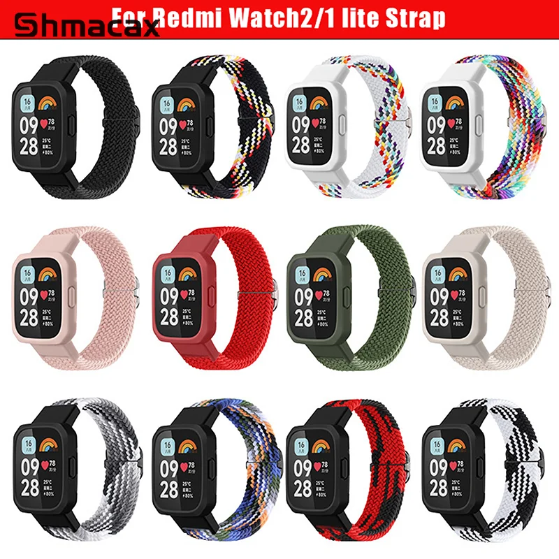 Tecelagem Sport Watch Strap para relógio Redmi, Smartwatch pulseira substituição banda, Lite1 2 Lite1 2