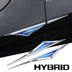 2pcs 3d alloy car stickers car accsesories for Hybrid Synergy Drive Toyota Prius Camry Rav4 yaris Crown Auris ford Hyundai Honda