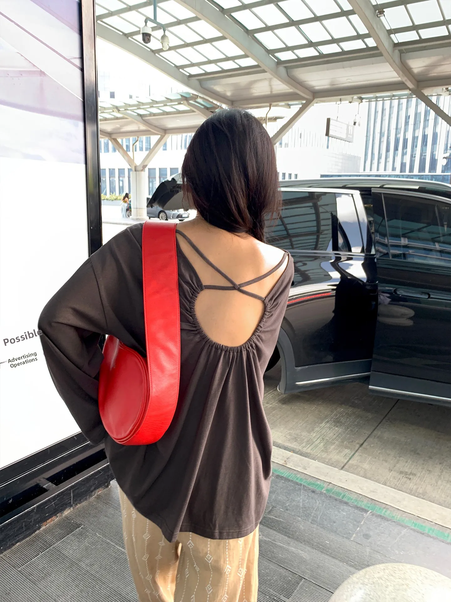 

Long Sve Bal T-irt Women's 2025 New Early Autumn Top Small Size Print Loose Korean Sle Commute Cotton Polyester