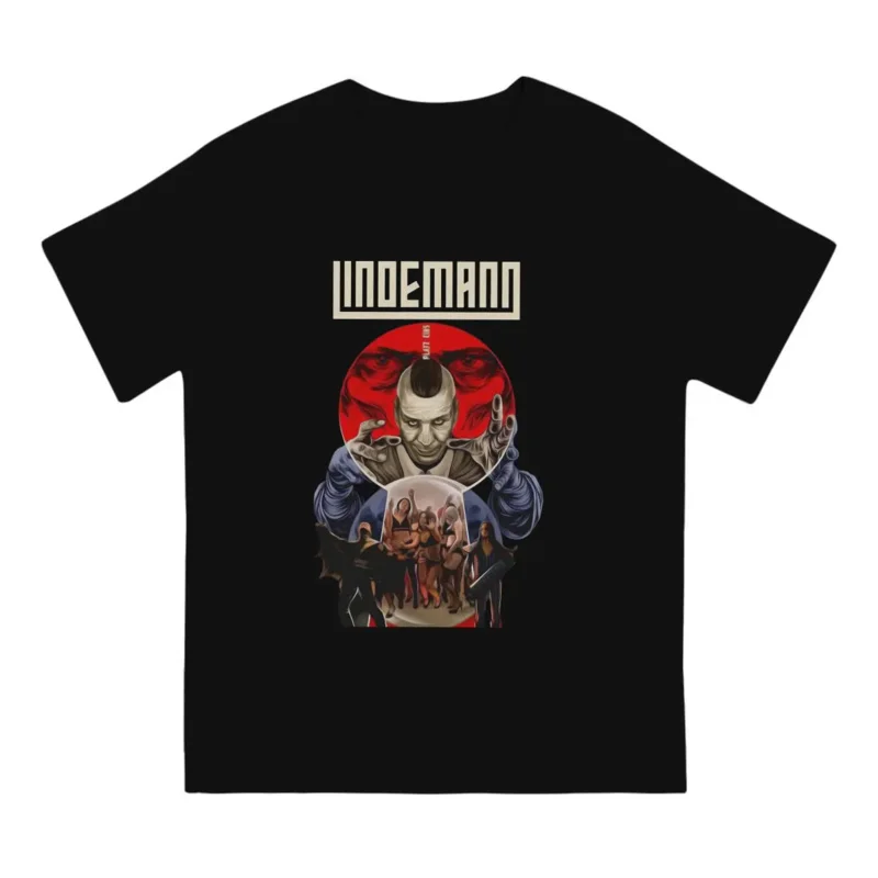 L- Lindemann Newest TShirt for Men Heavy Metal Music Round Collar Basic T Shirt Hip Hop Gift Clothes Streetwear