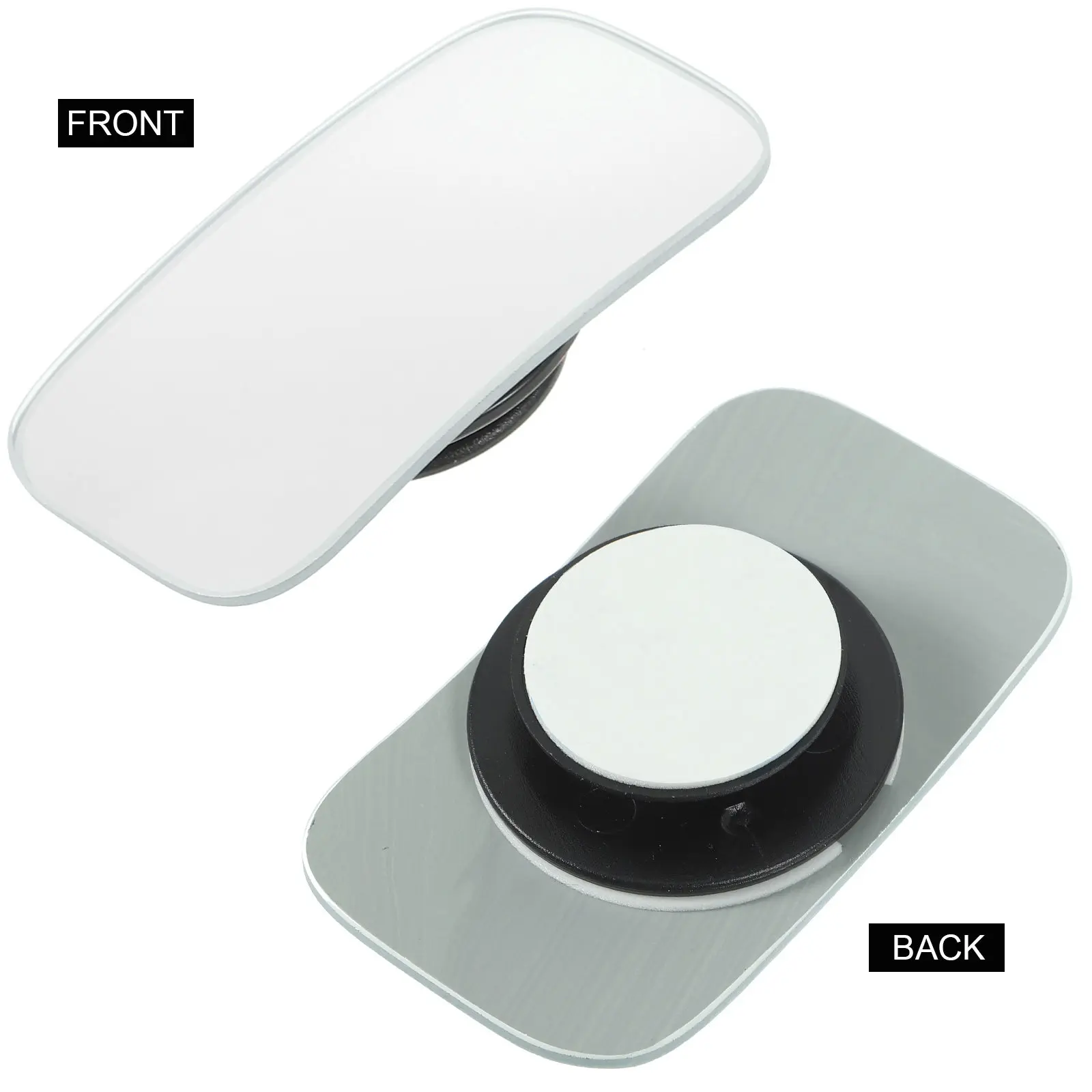 6Pcs Frameless Rearview Blind Spot Mirror Car Auxiliary Auxiliary Mirror Wide Angle Adjustable Blind Spot Mirrors