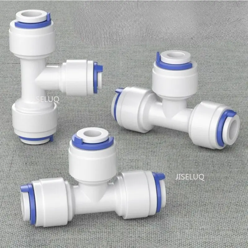 Connector RO Water Hose Connection Straight Elbow Tee Cross 1/4