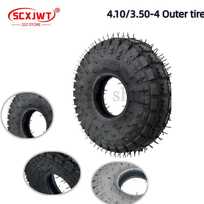 4.10/3.50-4 Tire for Warehouse Cars Scooter Wheel Hand Truck Lawn Mower Dollies Wheelbarrow