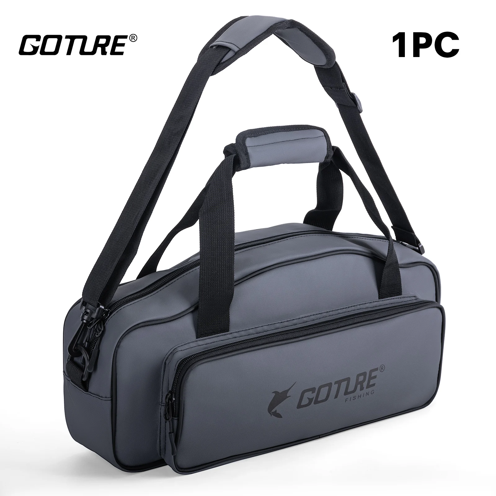 

Водонепроницаемая рыболовная сумка Goture из ткани Оксфорд 900D, сумка-тоут для хранения удочек, катушек, инструментов и аксессуаров, уличная сумка для рыболовных снастей