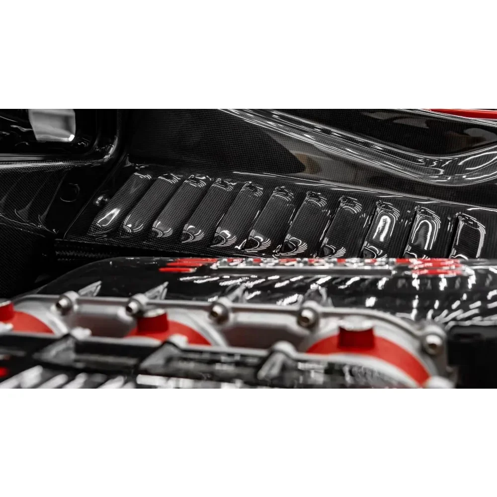 5 Pcs copertura di aspirazione della scatola dell\'aria del veicolo in fibra di carbonio a secco per Ferrari 458 Italia soffietto della presa d\'aria