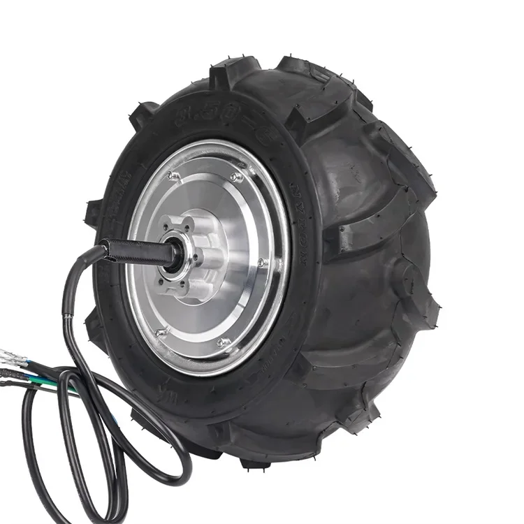 Low Speed 12inch 48V 100N.m 500W 240RPM 40960 Line  Encoder Brushless AGV DC Drive Wheel Hub Servo Motor for Robot