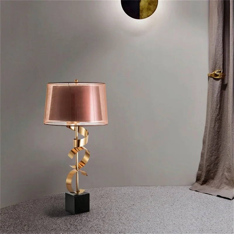 BERTH Contemporary Table Lamp Creative LED Luxury Vintage Desk Light Fashion for Home Hotel Bedroom Living Room Decor