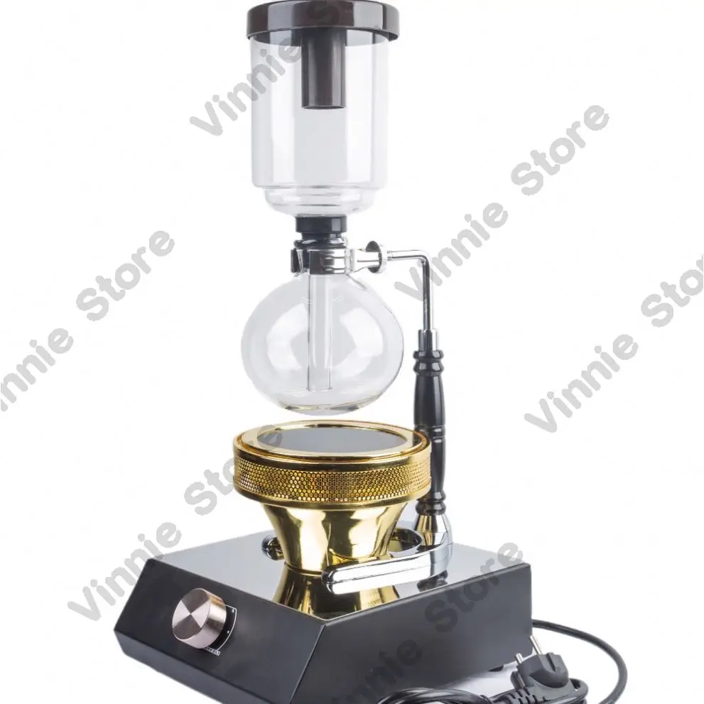 

Professional Modern Consumer Cold Brew Coffee Maker Glass Tabletop Syphon Coffee Maker with Alcohol Burner Vacuum Coffee Maker