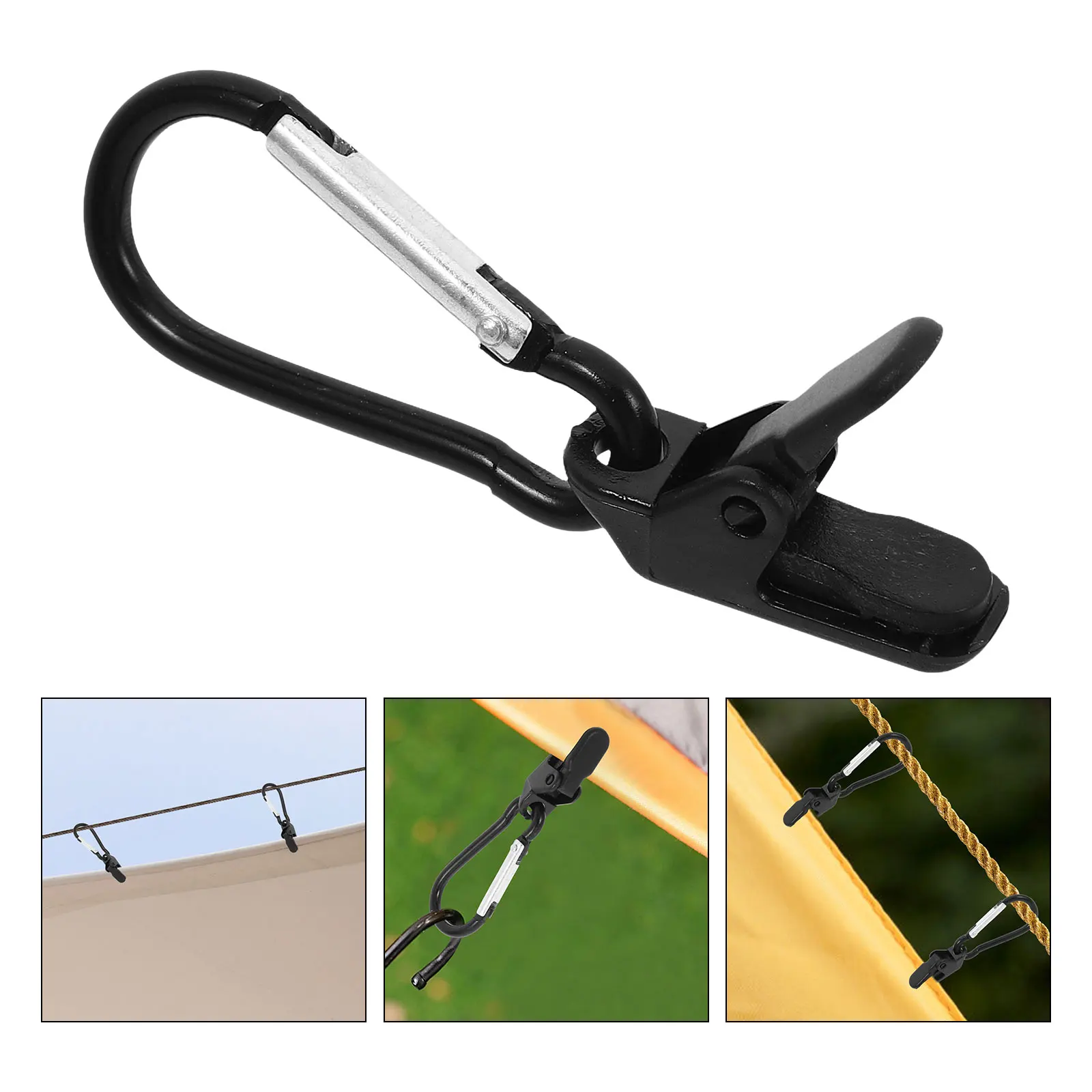 

Tent Accessories Windproof Fixing Clip Tarp Clips Grabbers Movable Travel Camping