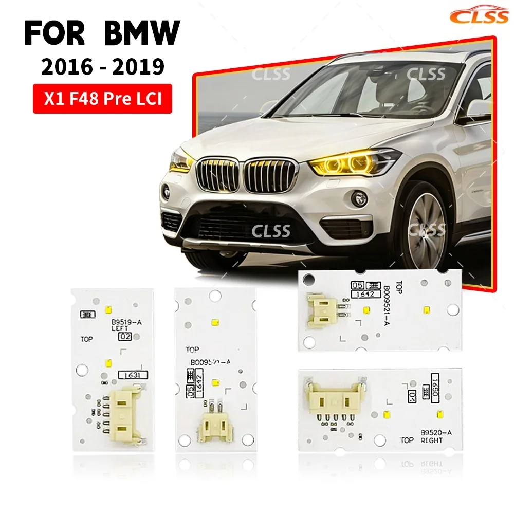 

Angel Eye DRL Board 63117428791 For BMW X1 F48 F49 X2 F39 2016-2019 Yellow Blue Amber LED Headlight Daytime Running Light Module