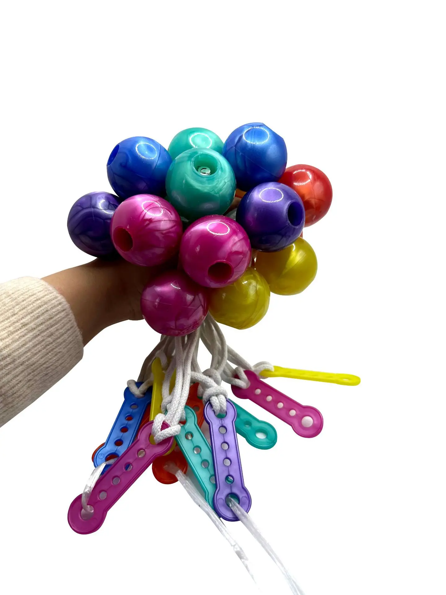 Pro-Clackers Ball Lato-Lato Toys Clack Ball Children Toys Latto Toy Lights Ball With Lights Snap Ball Shake Impact Ball Tek-Tek