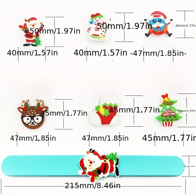 Juguete circular de silicona de Navidad de 3 uds, juguetes sensoriales Push Pop Fidget para niños, rellenos de bolsas de recuerdo de fiesta, regalo de cumpleaños