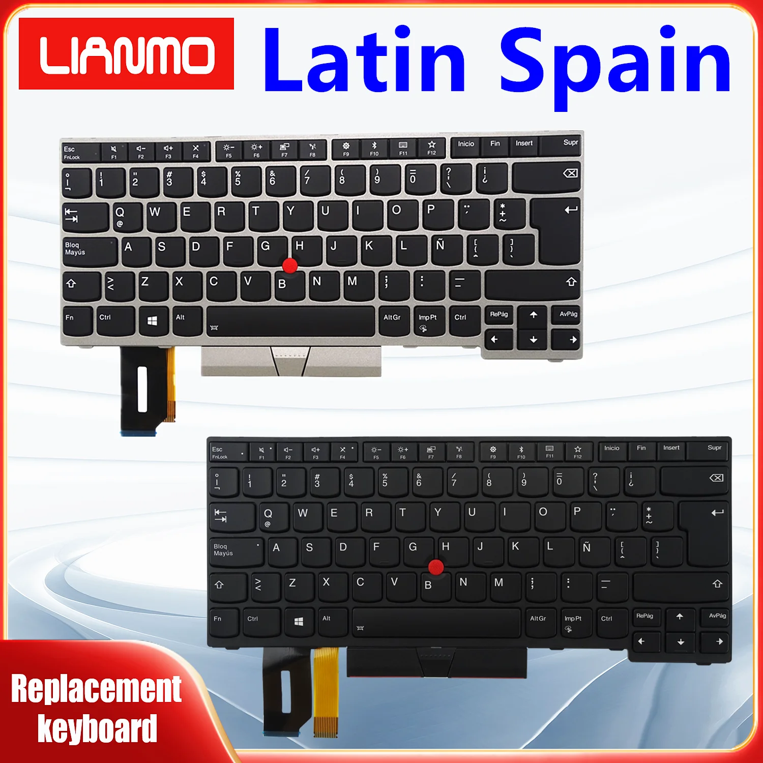 Latin America Spain keyboard Applicable to Lenovo T480S E480 E490 T490 L480 L490 P43S E485 E495 R480 R490 S2 3rd Gen L380 L390