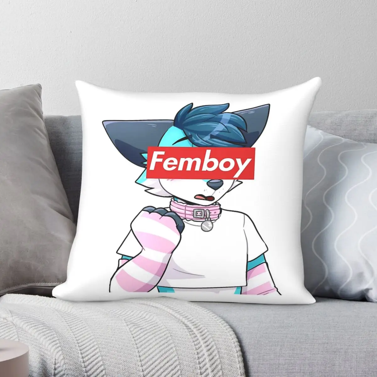 Fate Grand Order Astolfo Femboy Square Pillowcase Polyester Linen Velvet Creative Decorative Pillow Case Sofa Cushion Cover 18