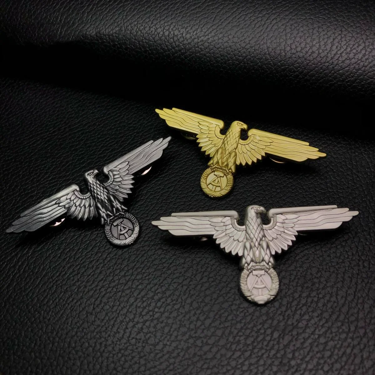 الألمانية النسر شعار خمر النسر شعار معدني الزخرفية مشبك الطيار شارة الملابس التبعي بروش #1