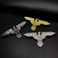 German Eagle Emblem Vintage Eagle Emblem Metal Decorative Buckle Pilot Badge Clothing Accessory Brooch