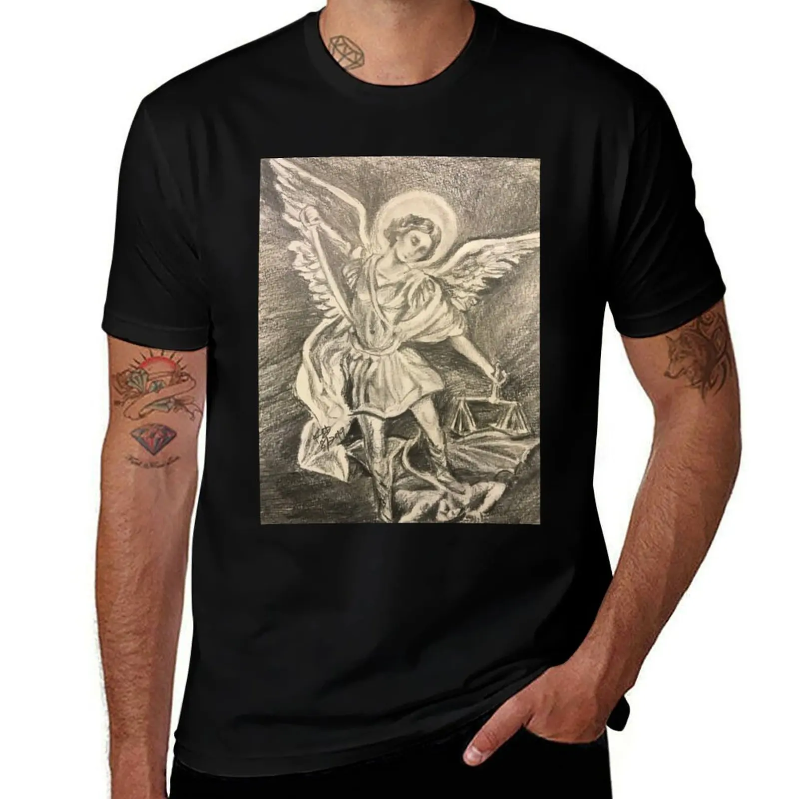

Michael t t T-Shirt mens the funny shirts t cotton man for shirt graphic St. shirts Archangel essential